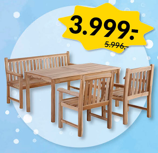 SOLO TEAK HAVEM&Oslash;BELS&AElig;T - FEBRUARSALG